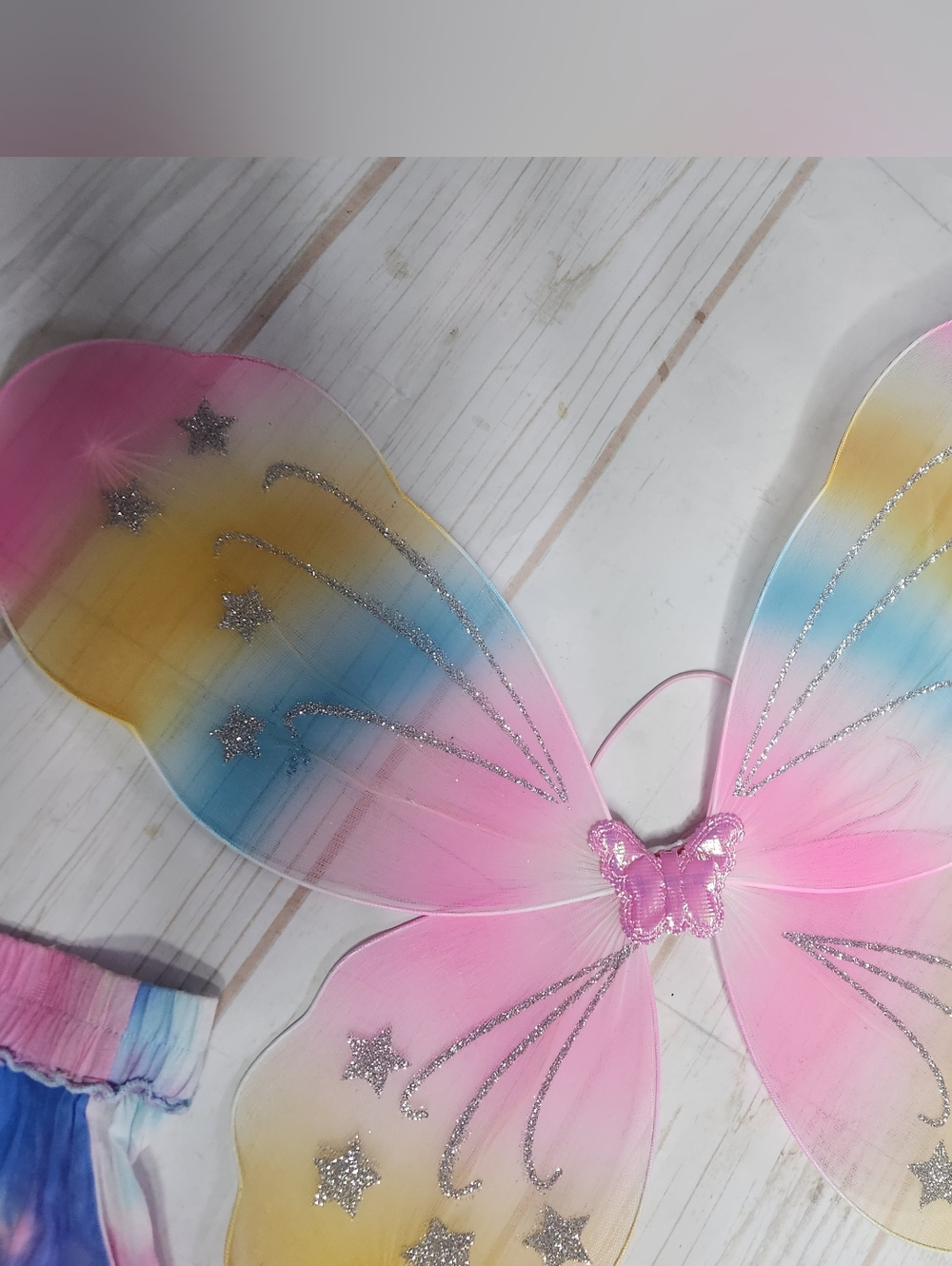 ๐ EDC Rave Outfit Skirt Set with Wings & Fuzzy Heart Purse ๐ - Picture 8 of 12